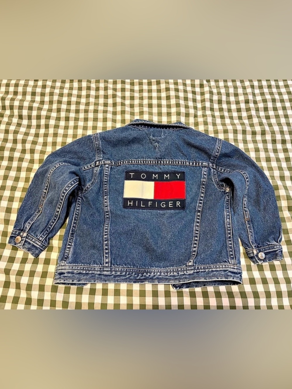 Tommy Hilfiger Kids Flag Logo patch, Denim Jacket Boys 4T